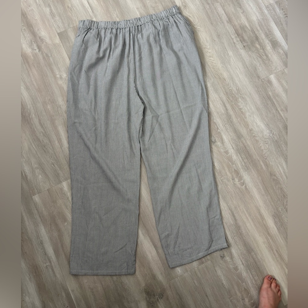 AND NOW THIS linen striped pants size XXL